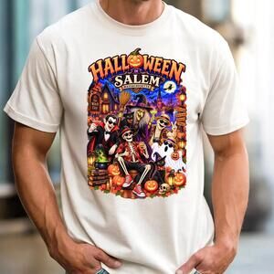 Halloween In Salem Shirt, Salem Massachusetts Tee, Witch City Halloween